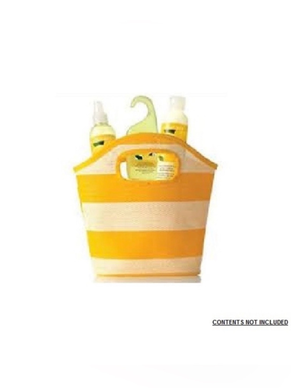 AVON NATURALS WOVEN BAG - YELLOW/WHITE (NEW WITH TAGS) - Picture 2 of 2